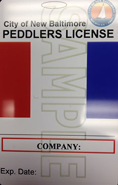 Peddler License Front